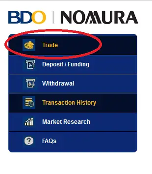 buy stocks using bdo nomura