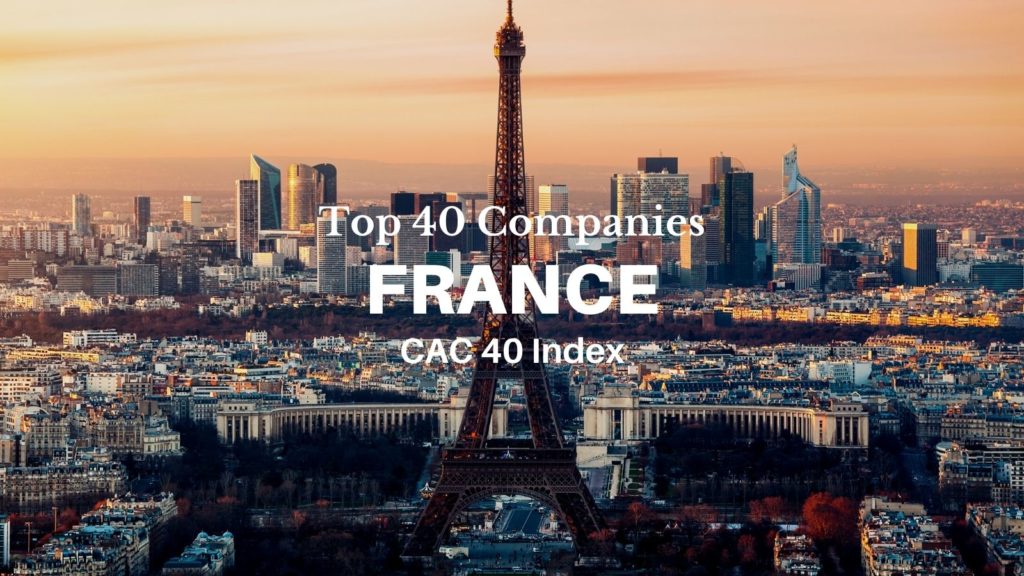 top companies of France 40 CAC 40 index 2024