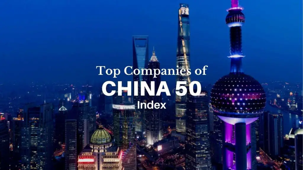 china 50 index companies